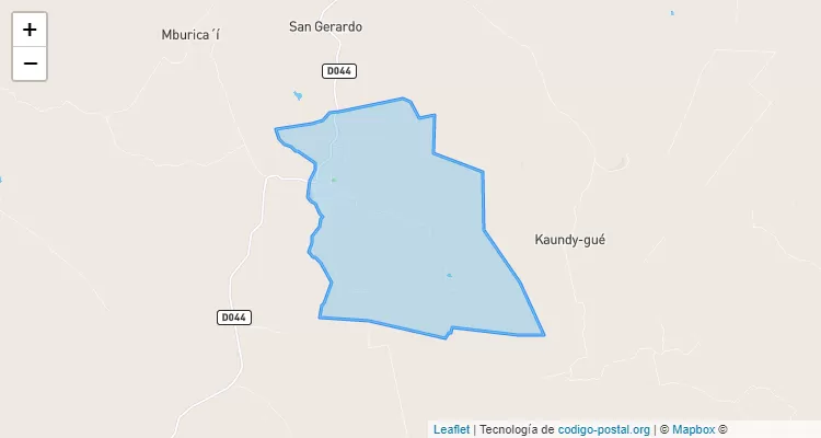 Código Postal Pindo, San Juan Nepomuceno - Caazapá