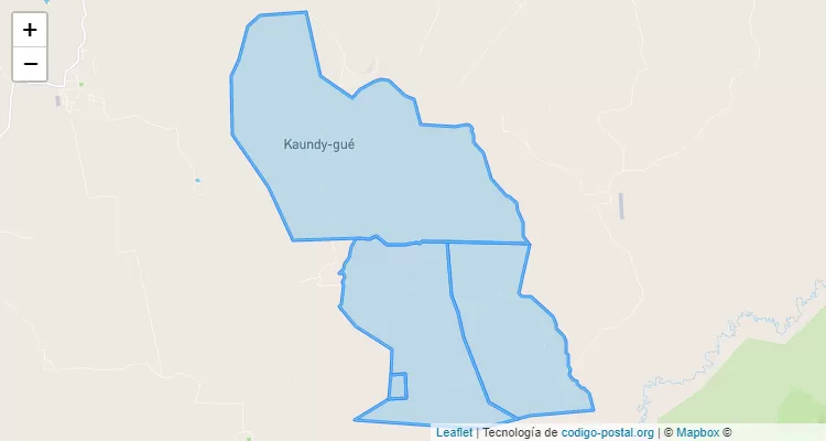 Código Postal Kaundygue, San Juan Nepomuceno - Caazapá