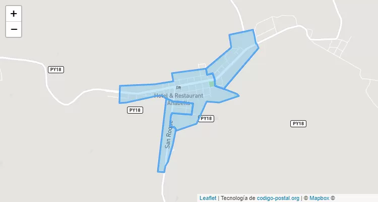 Código Postal Las Mercedes, Tavaí - Caazapá