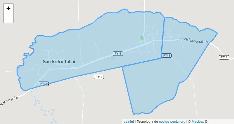 Código Postal Enramadita, Tavaí - Caazapá