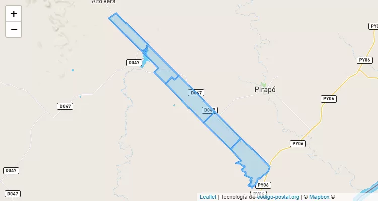 Código Postal Zona Vacay 40, Bella Vista - Itapúa