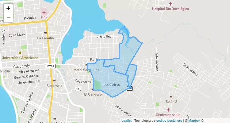 Código Postal Santa Lucía, Cambyretá - Itapúa