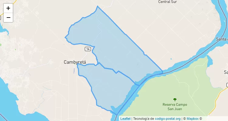 Código Postal Arroyo Verde, Cambyretá - Itapúa