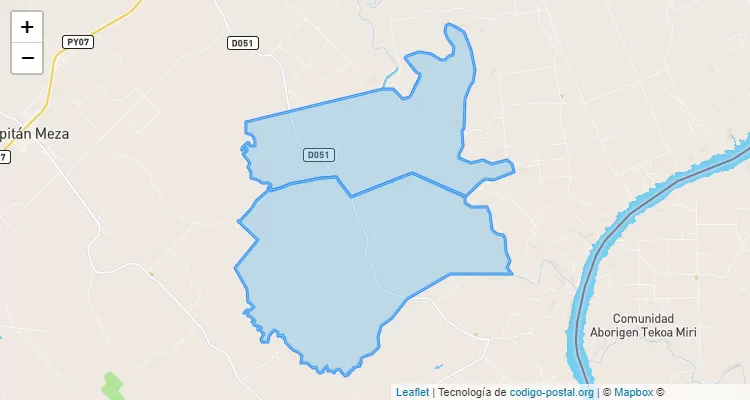 Código Postal Edelira Kilómetro 10 al 12, Capitán Meza - Itapúa