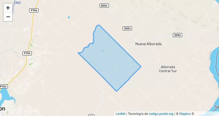 Código Postal Alborada 2, Capitán Miranda - Itapúa