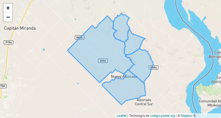 Calle E, Nueva Alborada - Itapúa ZIP Code