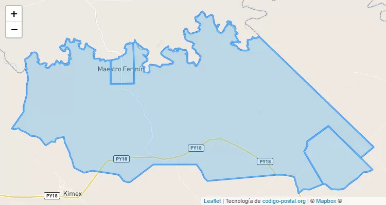 Código Postal Maestro Fermín López, Carlos Antonio López - Itapúa