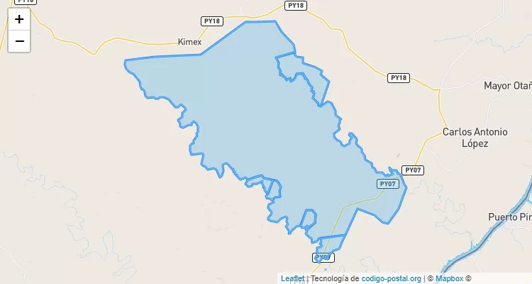 Código Postal Tirol, Carlos Antonio López - Itapúa