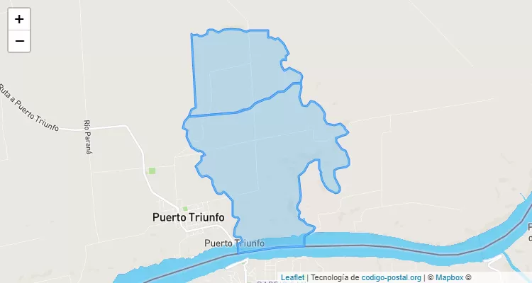 Código Postal Puerto Triunfo San José, Natalio - Itapúa