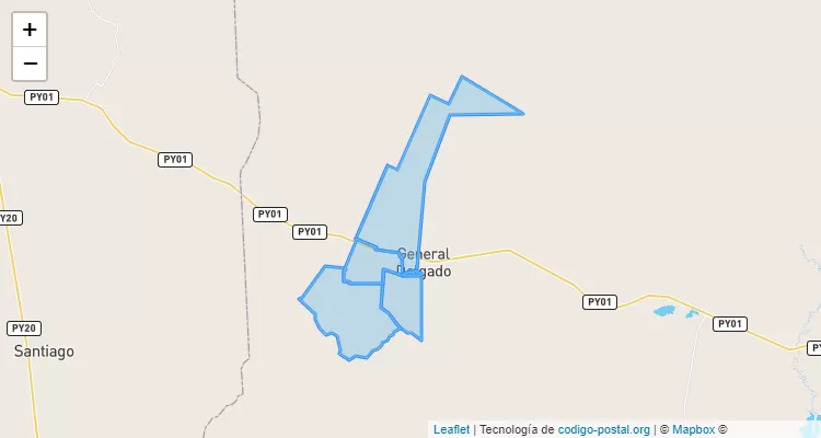 Código Postal San Blas, General Delgado - Itapúa