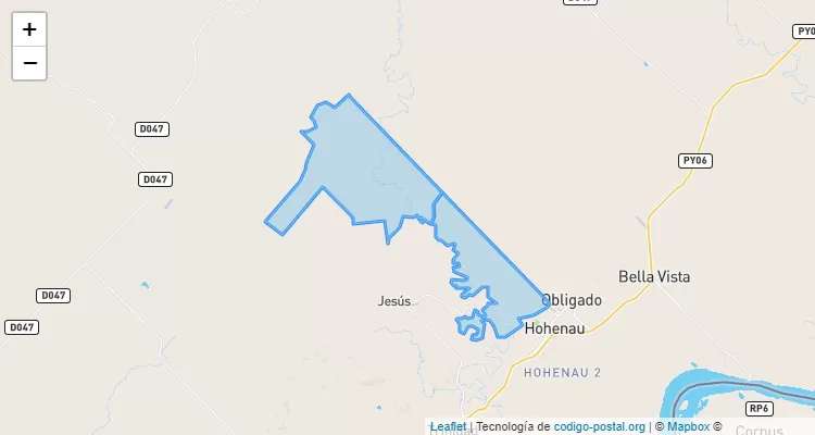 Código Postal Hohenau 4, Hohenau - Itapúa