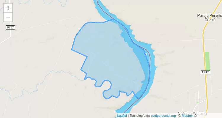 Código Postal Parejha, Mayor Julio Dionisio Otaño - Itapúa