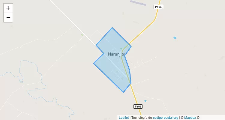 Código Postal Naranjito Sub-Urbano, San Rafael del Paraná - Itapúa