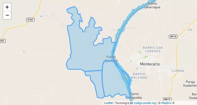 Código Postal Ape Aime, San Rafael del Paraná - Itapúa