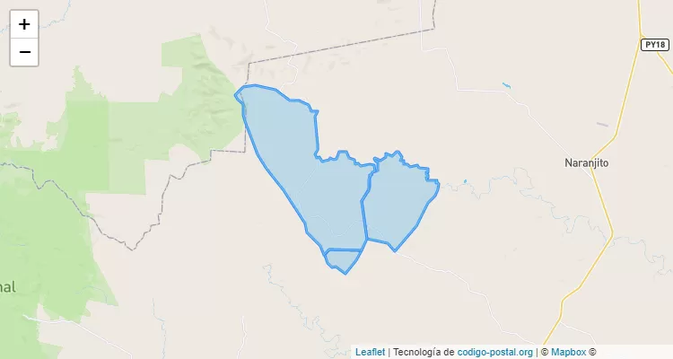 Código Postal Las Mercedes, Tomás Romero Pereira - Itapúa