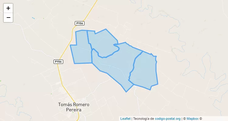 Código Postal San Isidro 3, Tomás Romero Pereira - Itapúa