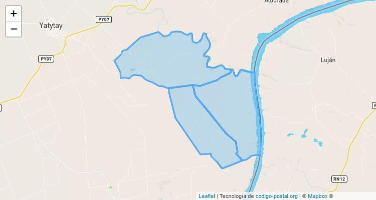 Código Postal Bonanza 4ta Linea, Yatytay - Itapúa