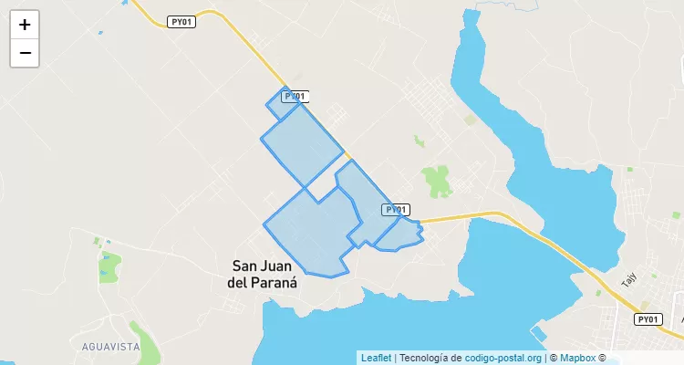 Código Postal Paraiso, San Juan del Paraná - Itapúa