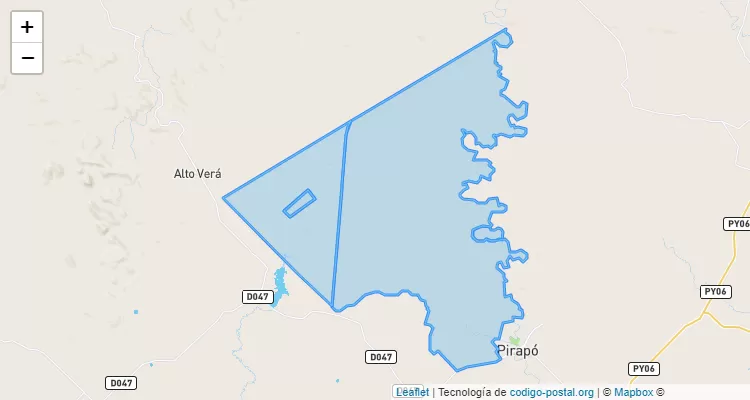 Código Postal Colonia Pirapó, Pirapó - Itapúa