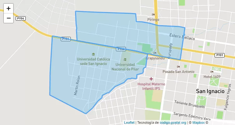 Código Postal Villa Universitaria, San Ignacio - Misiones