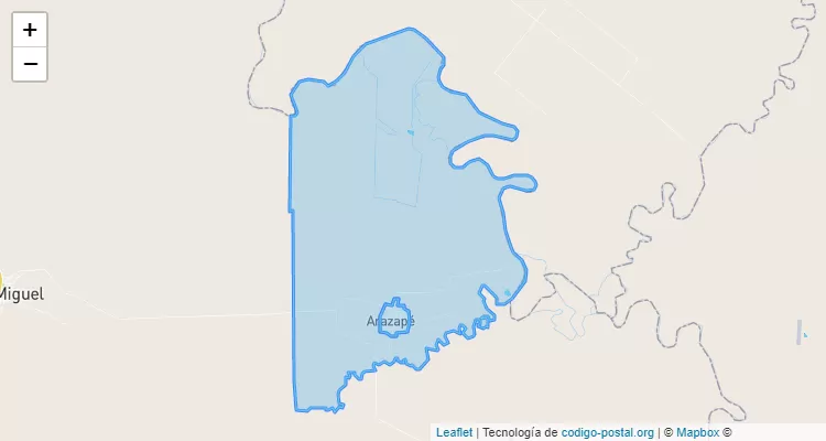 Código Postal Arasape, San Miguel - Misiones