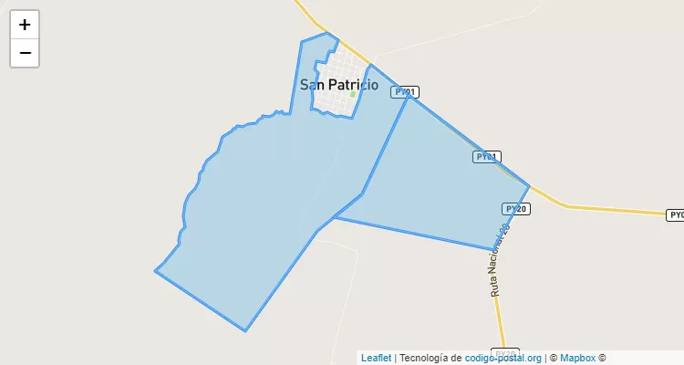 Código Postal Potrerito, San Patricio - Misiones