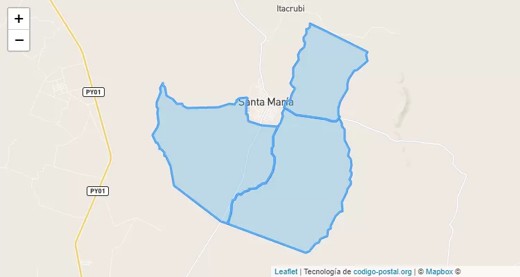 Código Postal Tava`i, Santa María - Misiones