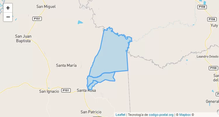 Código Postal San Gabriel, Santa Rosa - Misiones