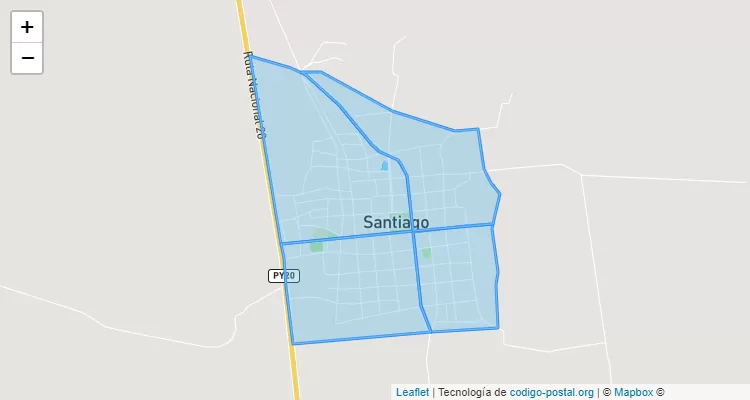 Código Postal Caacupé, Santiago - Misiones