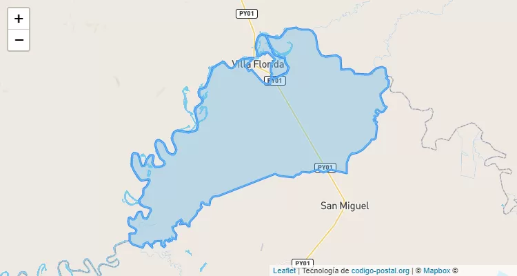 Código Postal Zona de Estancias, Villa Florida - Misiones