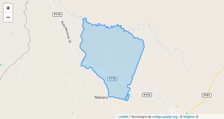 Cerrito, Carapeguá - Paraguarí ZIP Code