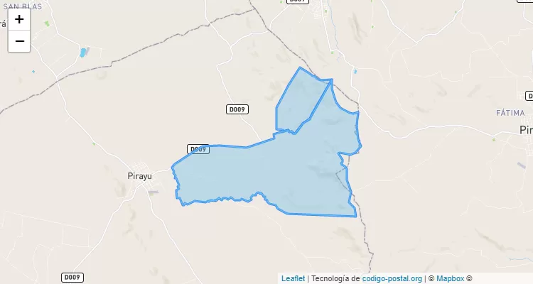Código Postal Cerro Vera, Pirayú - Paraguarí