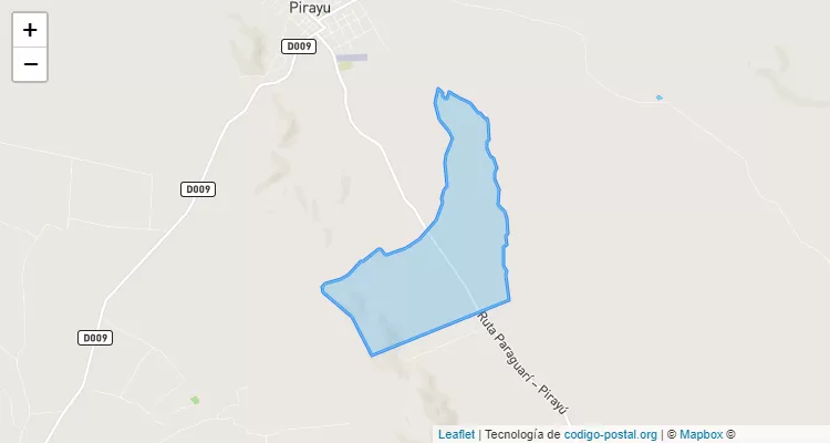Código Postal Yaguarón Juru, Pirayú - Paraguarí
