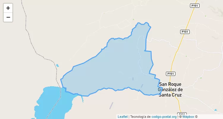 Código Postal Cerrito, Roque González de Santa Cruz - Paraguarí