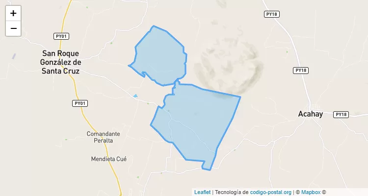 Código Postal Simbrom, Roque González de Santa Cruz - Paraguarí