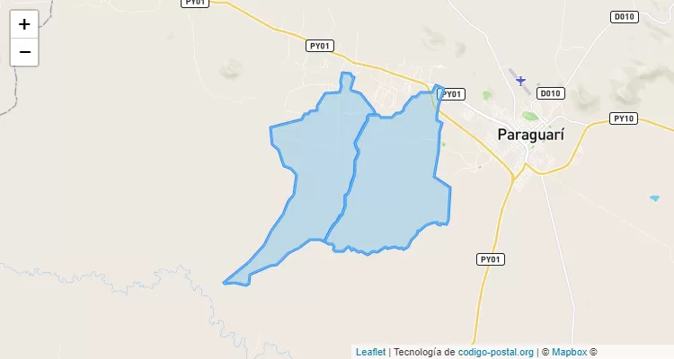 Código Postal Ñuati Guasu, Yaguarón - Paraguarí