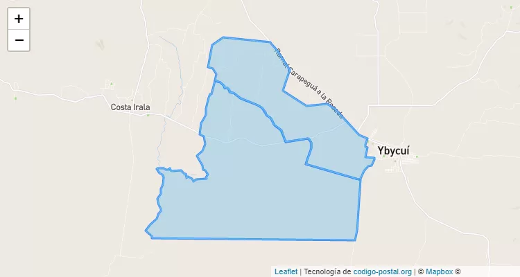 Arasaty, Ybycuí - Paraguarí ZIP Code