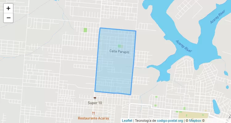 Código Postal 100106 - Paraguay
