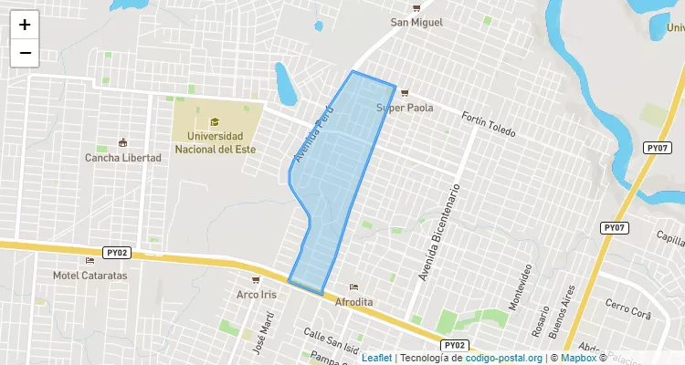 100122 ZIP Code - Paraguay
