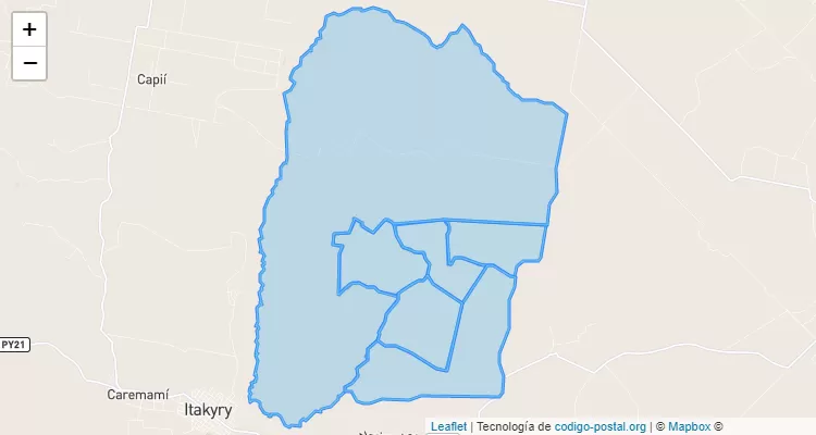 Código Postal Colorado`i, Itakyry - Alto Paraná