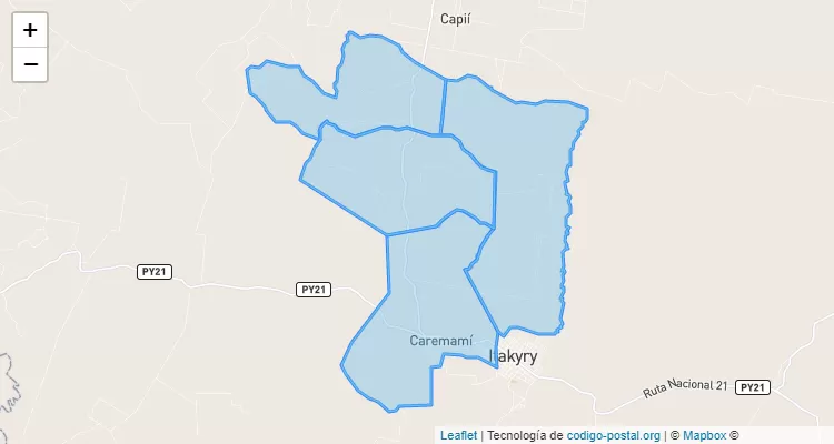 Código Postal San Juan, Itakyry - Alto Paraná