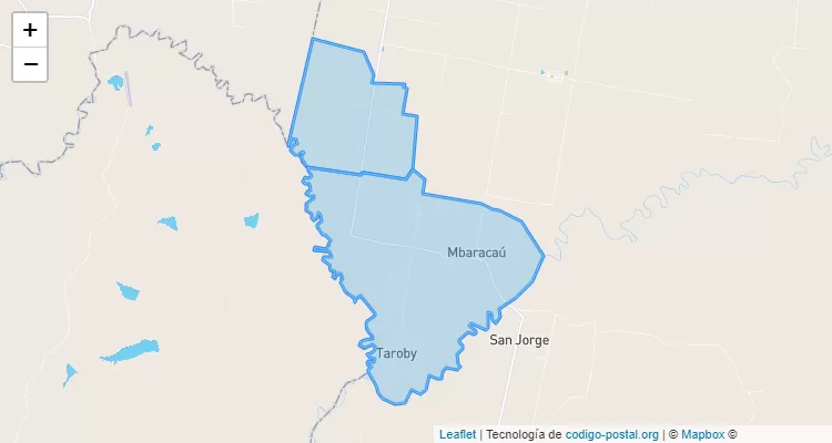 Código Postal Virgen de Fátima, Juan E. O`leary - Alto Paraná