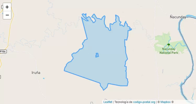 Código Postal Colonia Mbarete, Ñacunday - Alto Paraná