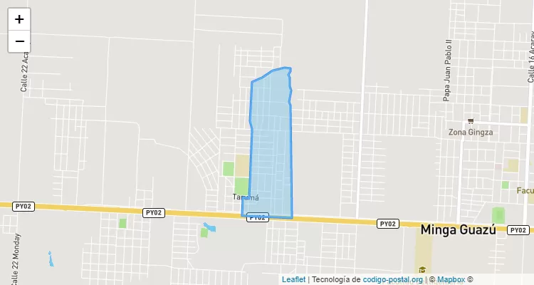 Código Postal 101116 - Paraguay