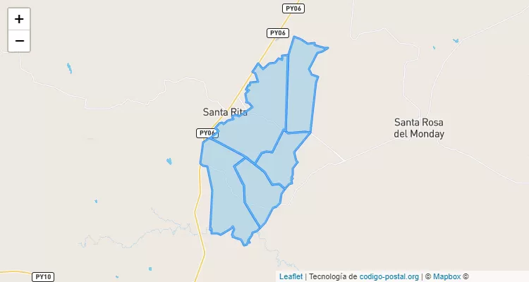 Código Postal Karaja, Santa Rita - Alto Paraná