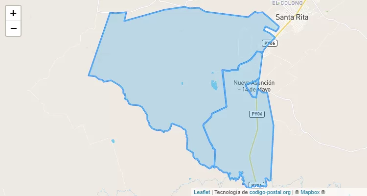 Código Postal Panambi, Santa Rita - Alto Paraná