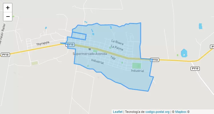 Centro, Naranjal - Alto Paraná ZIP Code