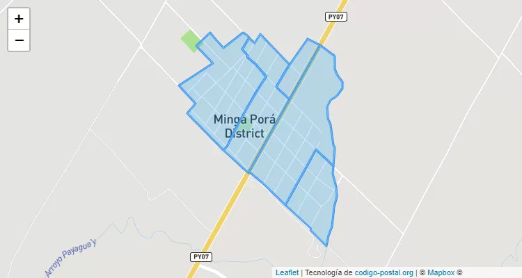 Código Postal 101601 - Paraguay