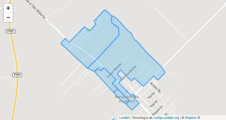 Código Postal Betarran, San Alberto - Alto Paraná