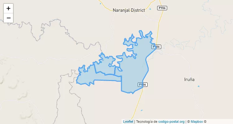 Código Postal Agropeco, Dr. Raúl Peña - Alto Paraná